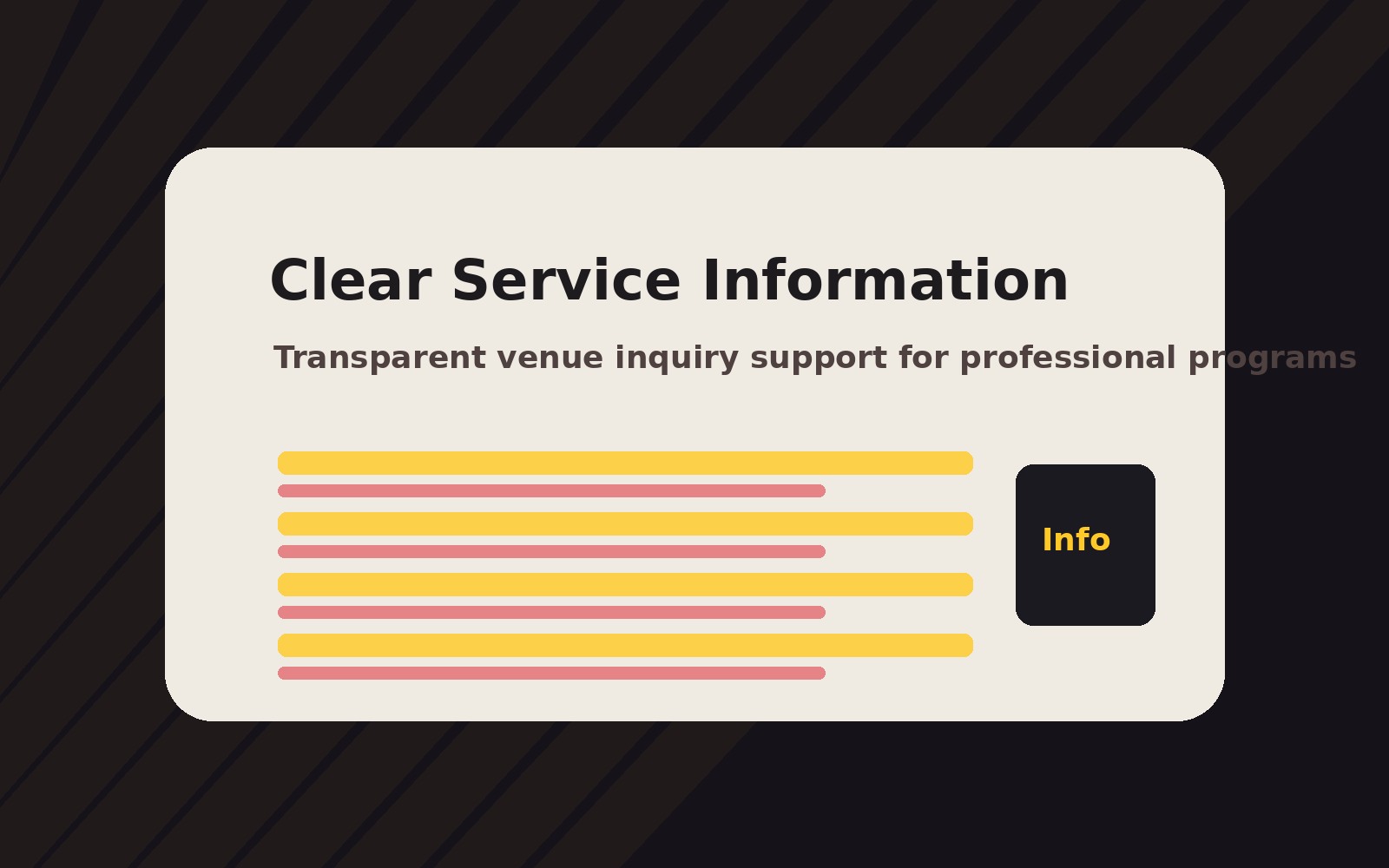Terms and service information documents
