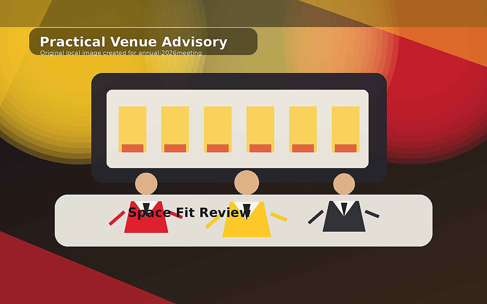 Venue advisory desk and professional presentation room